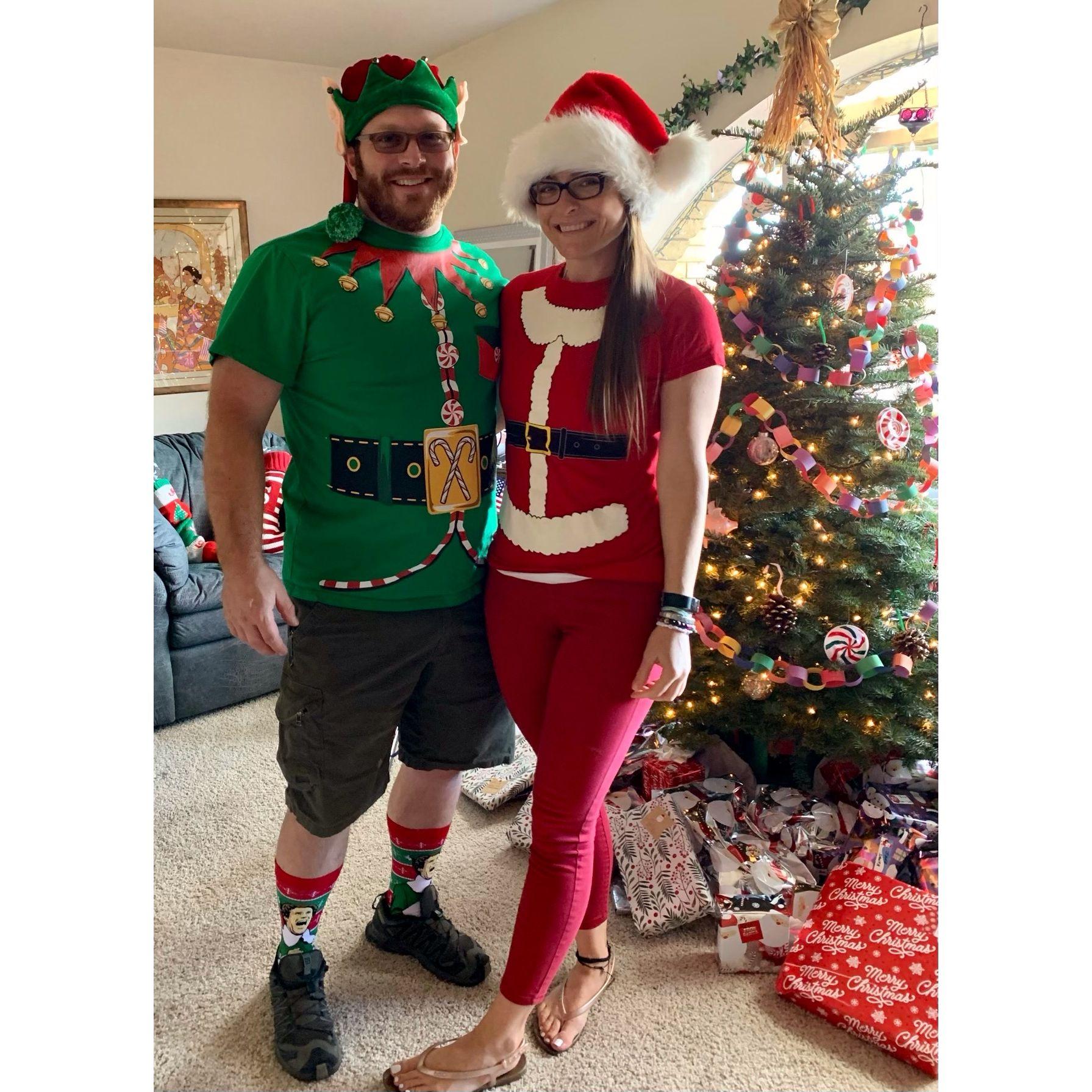 Our first Christmas together, 2020.