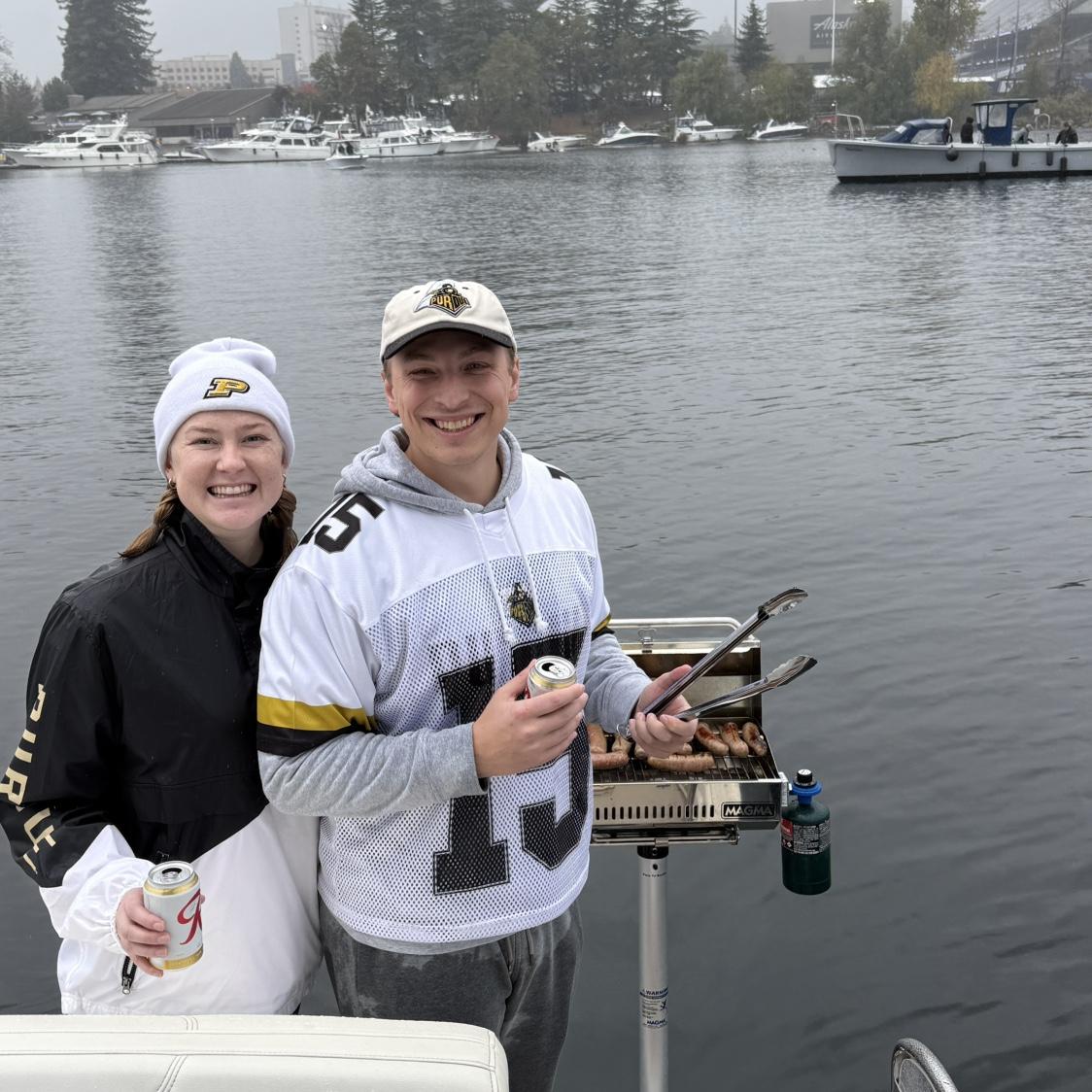 Sailgating the Purdue/UW football game, November 2025.