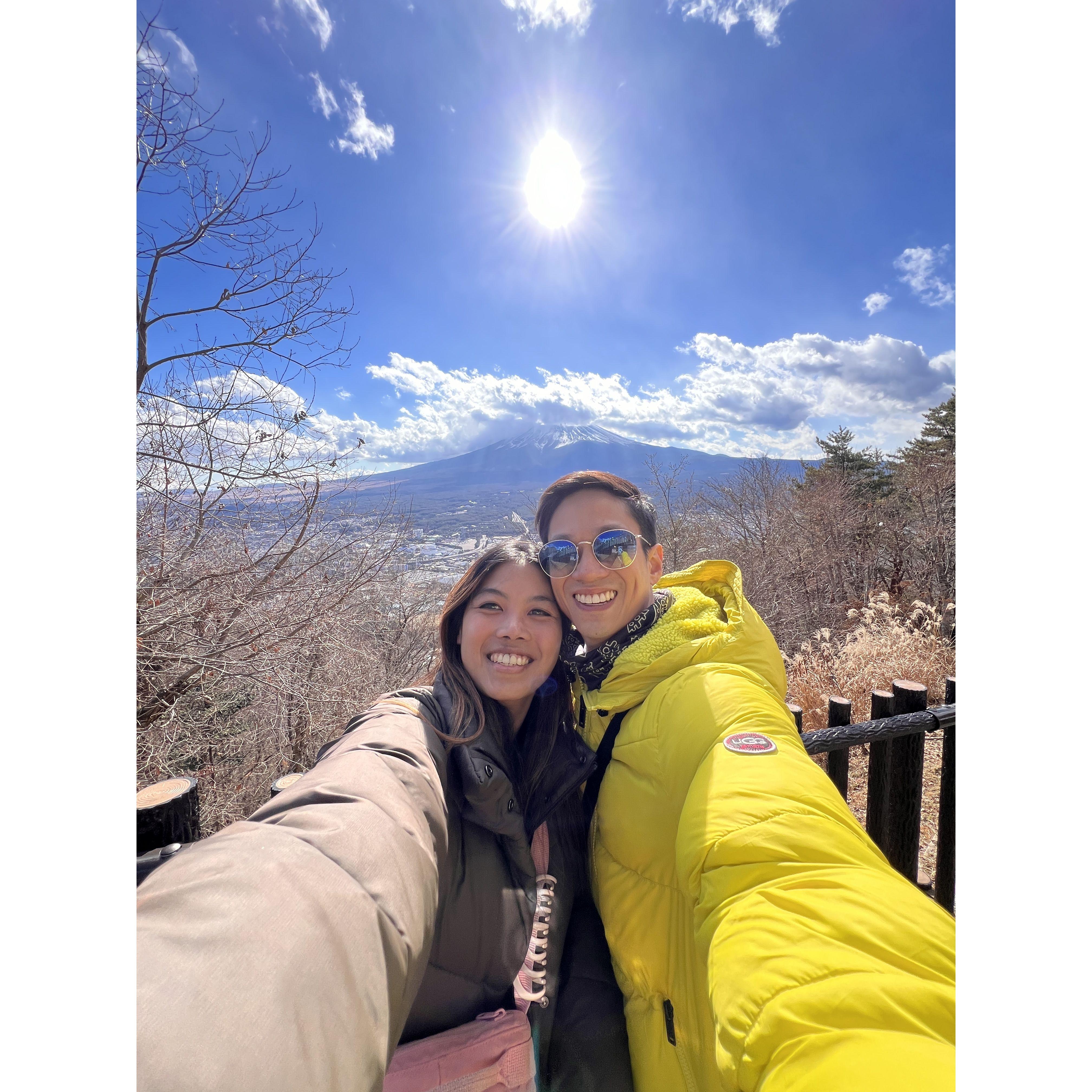One of our favorite trips together was going to Japan in 2024 and seeing mount Fuji together.