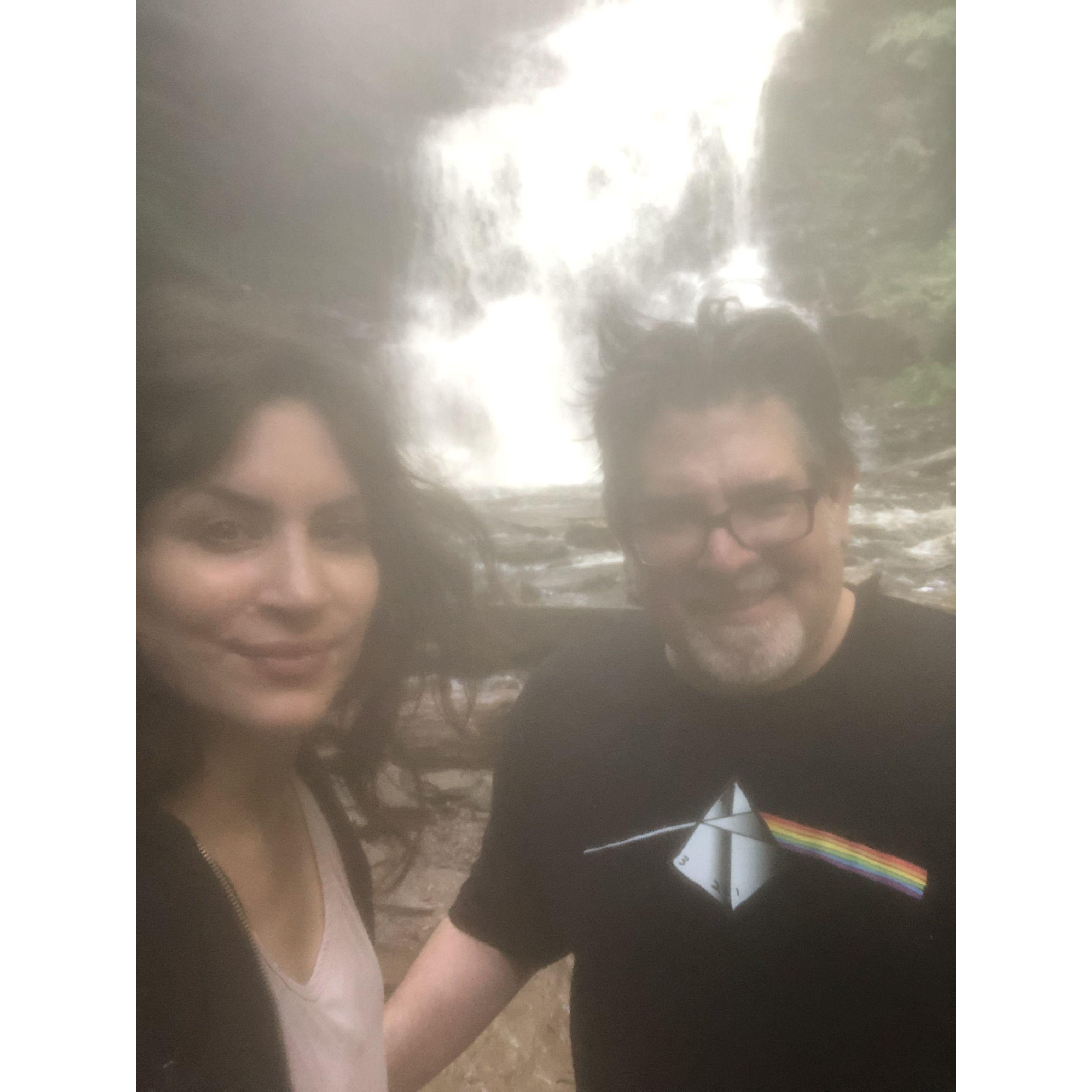 Rickett's Glenn hike, Waterfall Loop. Engagement Trip in Ringtown, August, 2023