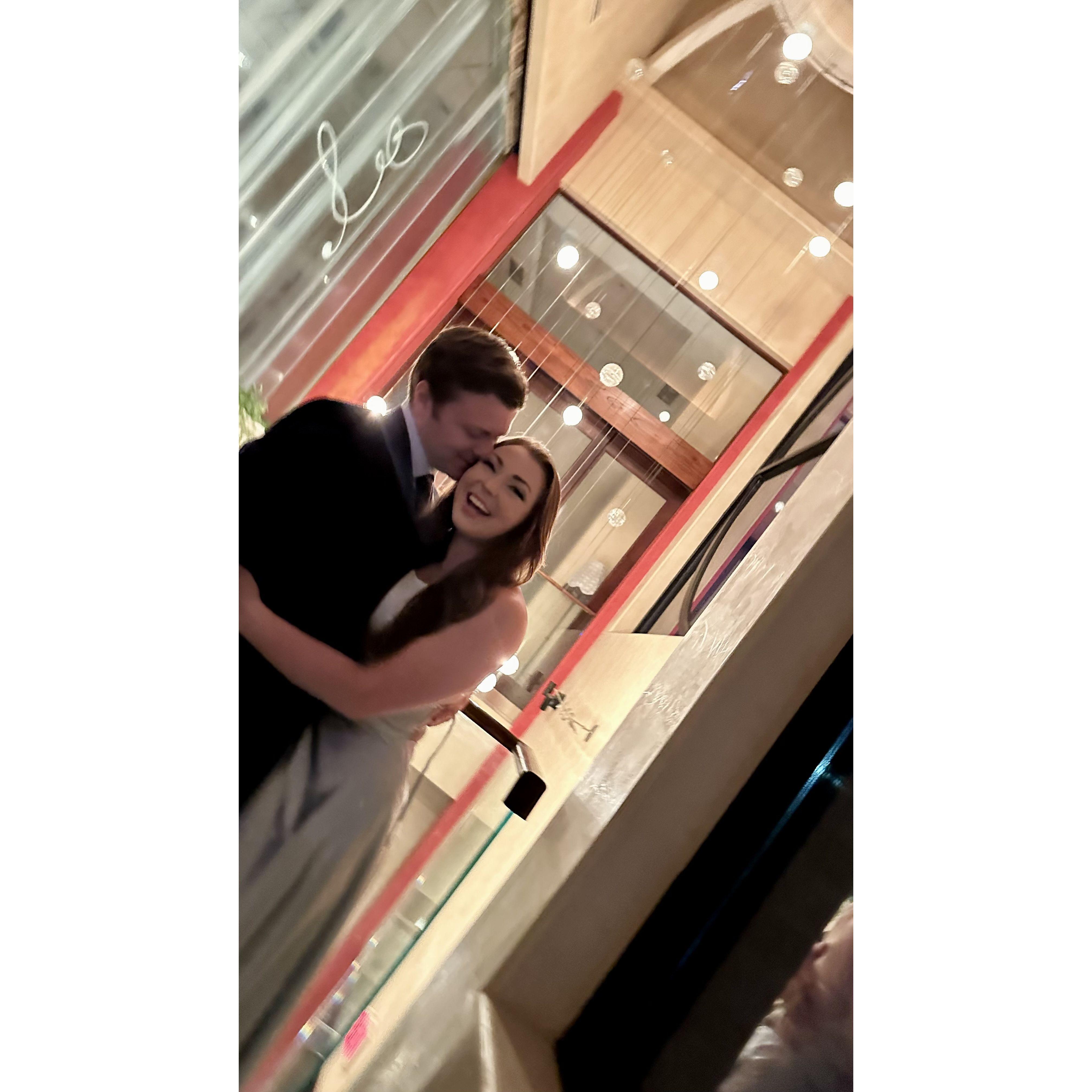 Our first wedding we went to together