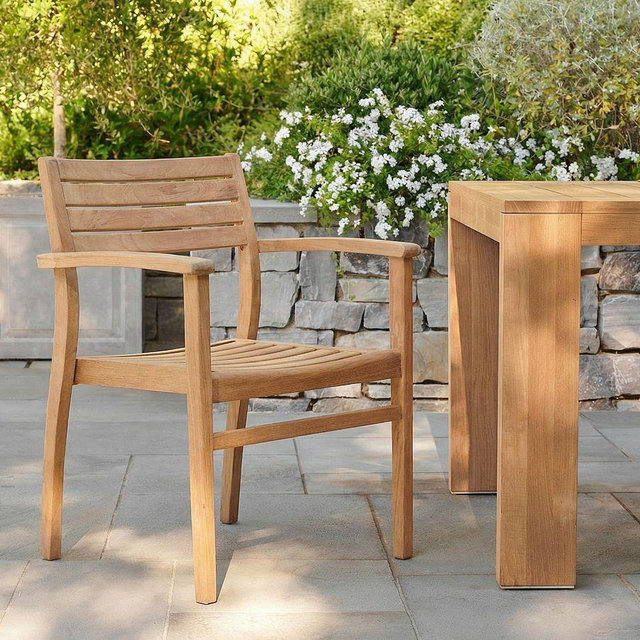 Monza Stacking Outdoor Armchair, Set of 2