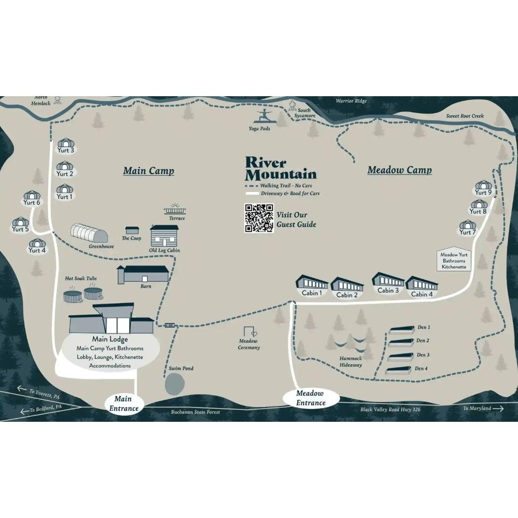 River Mountain Resort Map