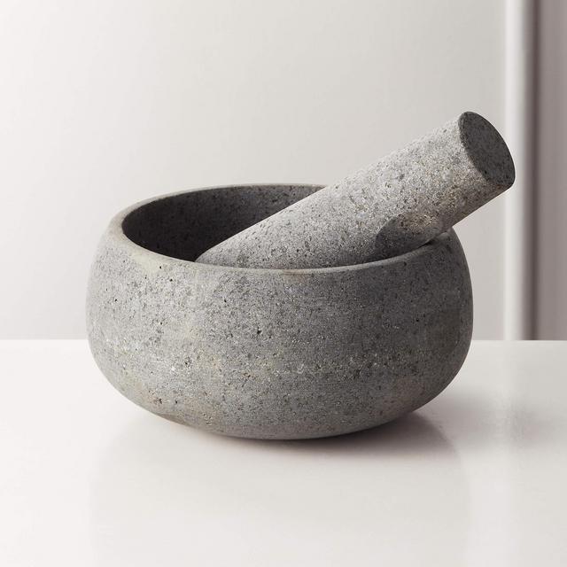 CB2 River Stone Mortar and Pestle