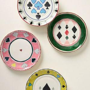 Ace Boxed Stoneware Canape Plates, Set of 4