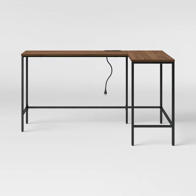 Loring Wood L Shaped Writing Desk Walnut - Project 62™