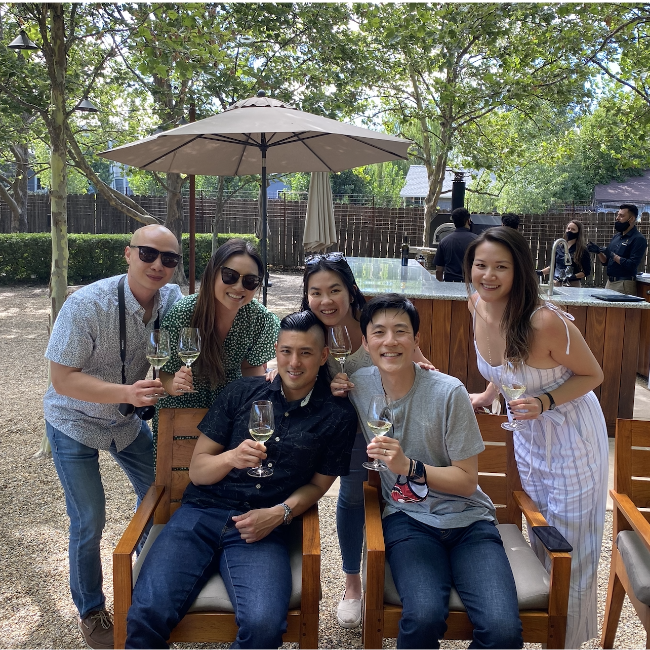 The one where Jimin and Anthony went to Napa with their friends to celebrate some birthdays.