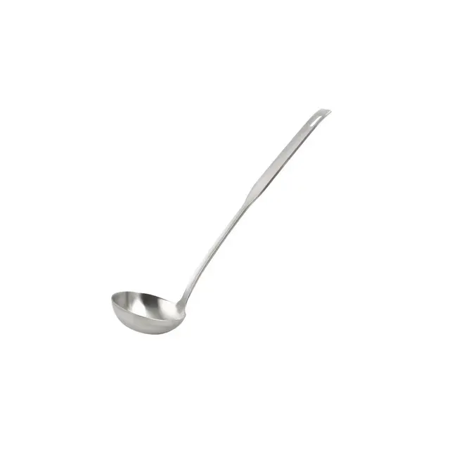 Unique Bargains Stainless Steel Soup Spoon Ladle 9.8" 1Pc