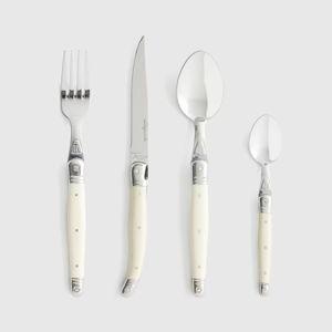 Jean Dubost Laguiole 24 Piece Flatware Set - Ivory