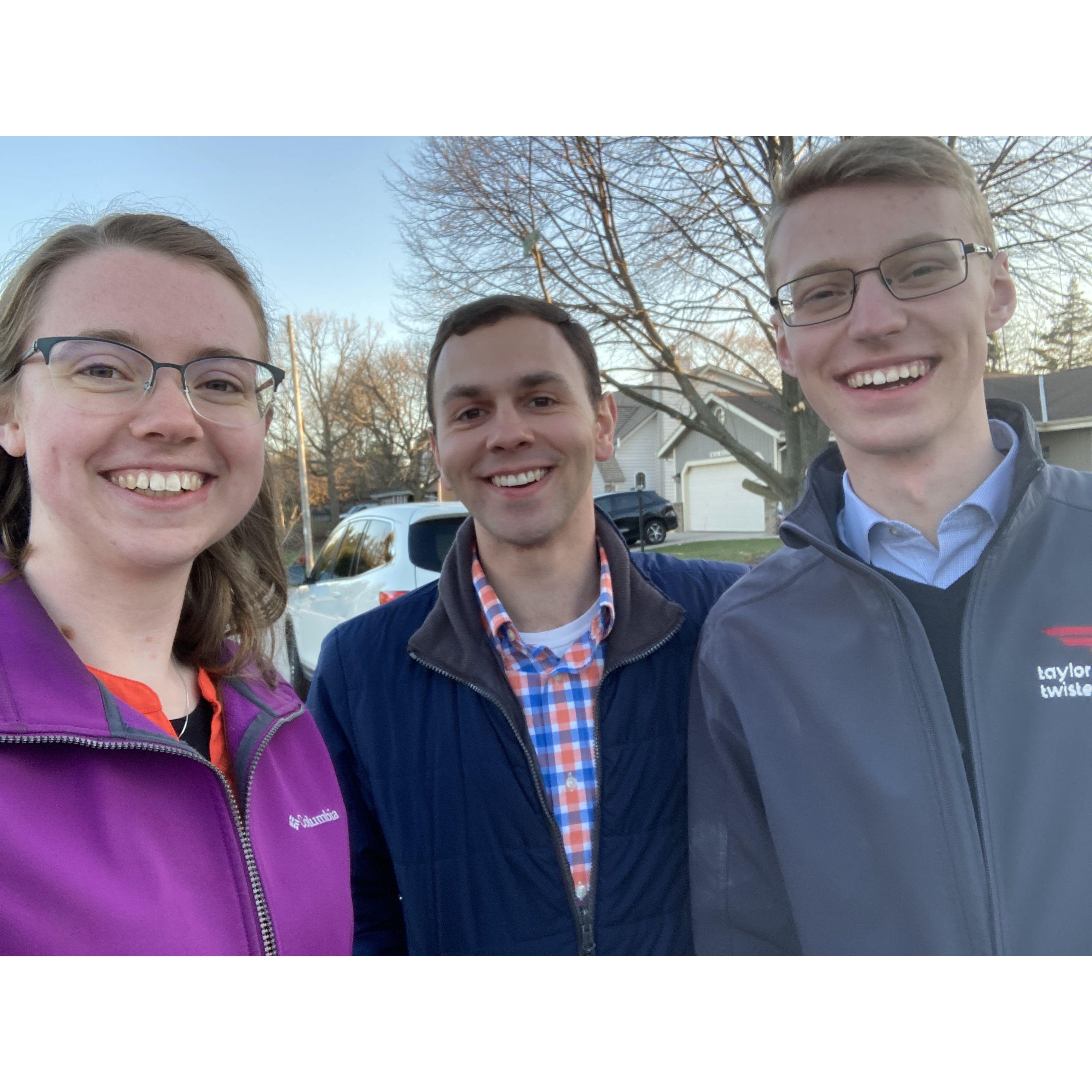 outreach visits with George