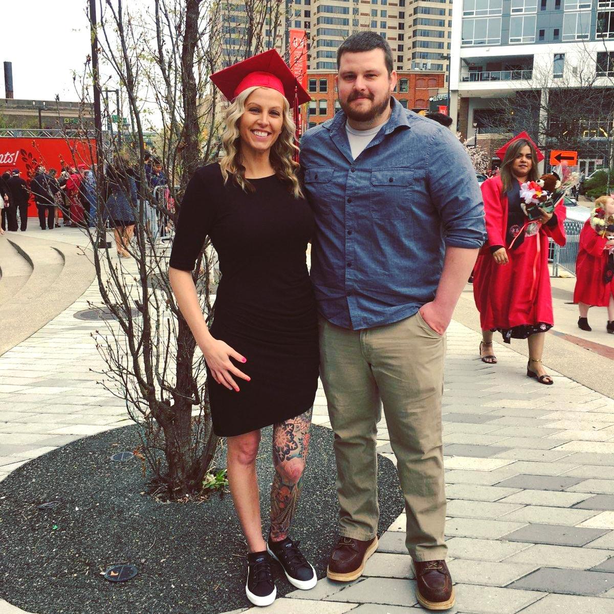 Kate's graduation in Grand Rapids MI - Davenport University