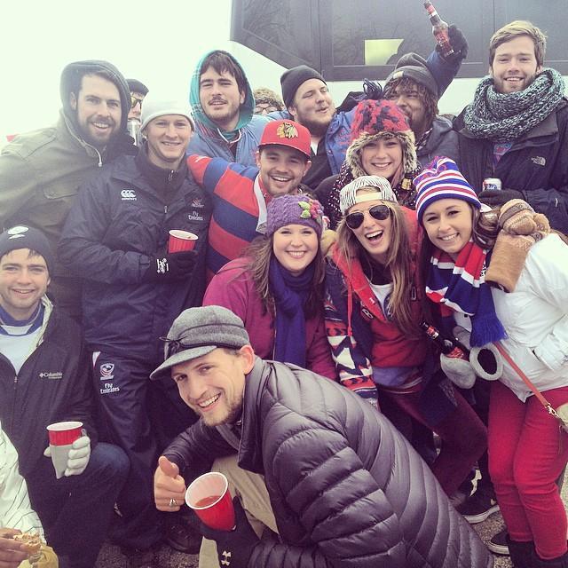 Chicago Trip - USA Eagles vs. NZ All Blacks - We weren't dating at the time, just good friends. I love this photo for the fact that it predicted our future!