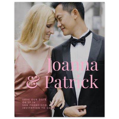 Flamingo, Pink Wedding Digital Save the Date - Incanta Photo