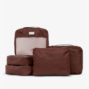 Packing Cubes Set (5 Pieces) in Walnut