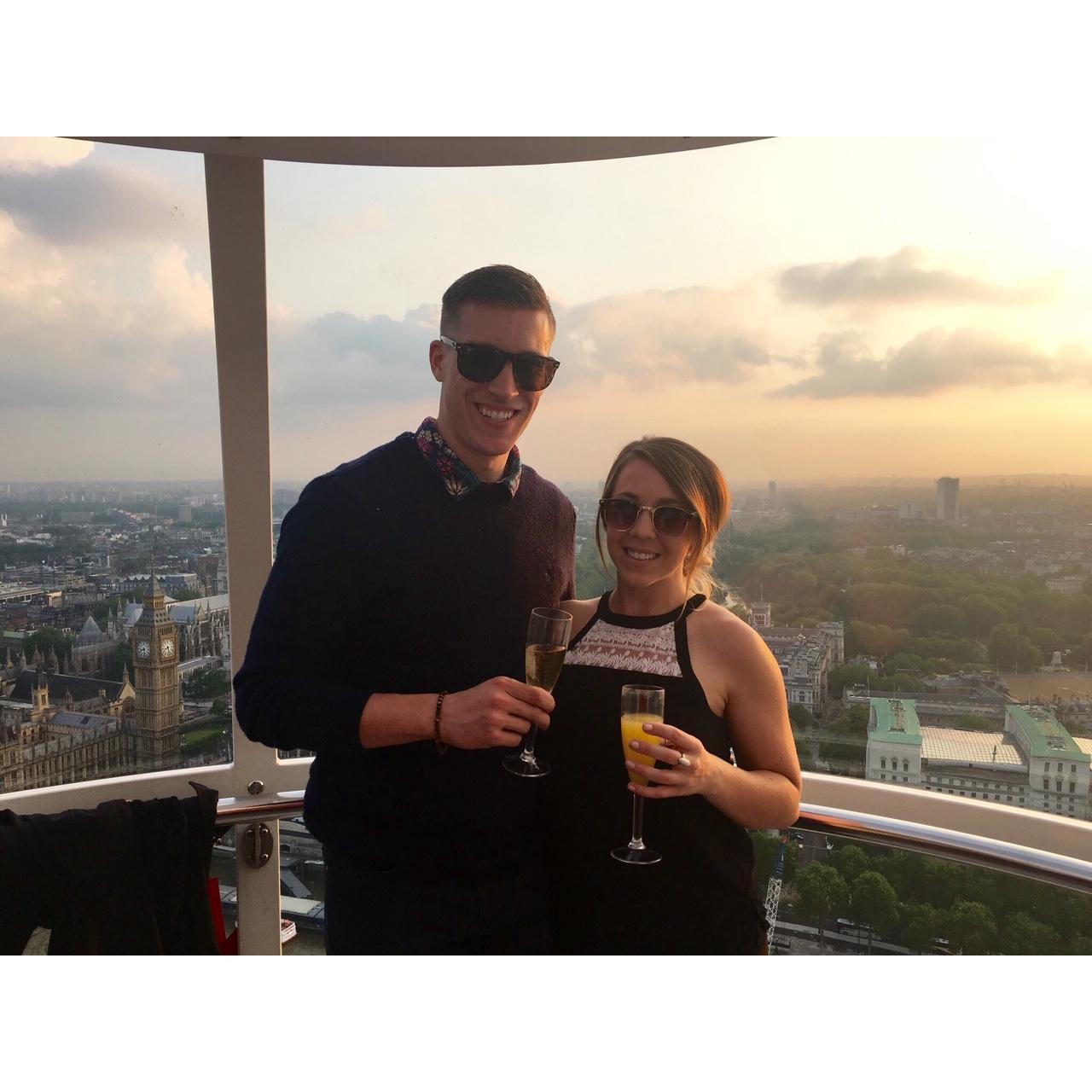 2016 - Our first RIFT soccer (and European) trip together! Atop the London Eye, London, UK