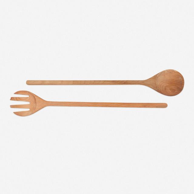 Grand Salad Servers, Beechwood