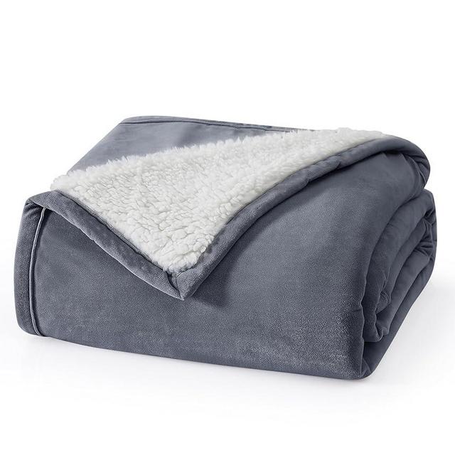 UGG 23854 Bliss Sherpa Fully Reversible Throw Blanket for Couch or Bed Machine Washable Easy Care Soft Plush Luxury Oversized Accent Blankets, 70 x 50-Inch, Imperial