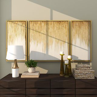 3-Piece Drip Framed Wall Art Set