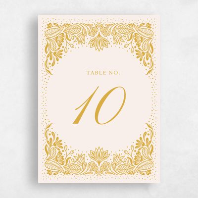 Wedding Table Number - Taneja