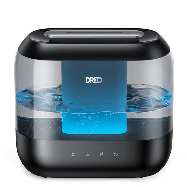 Dreo Humidifiers for Bedroom, Top Fill 4L Supersized Cool Mist Humidifier with Oil Diffuser and Nightlight, 32H Runtime, Quiet Ultrasonic Humidifiers for Home, Large Room, Baby Nursery and Plants