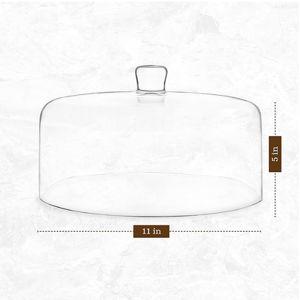 Galashield Glass Cake Dome, Cake Cover Lid for Freshness and Display | 11" Diameter