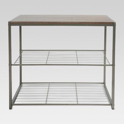 3-Tier Shoe Rack Gray - Threshold™