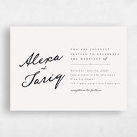 Beige Wedding Invitation - Finnian Landscape