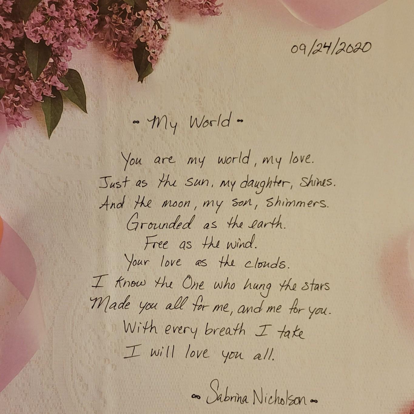 For my family.