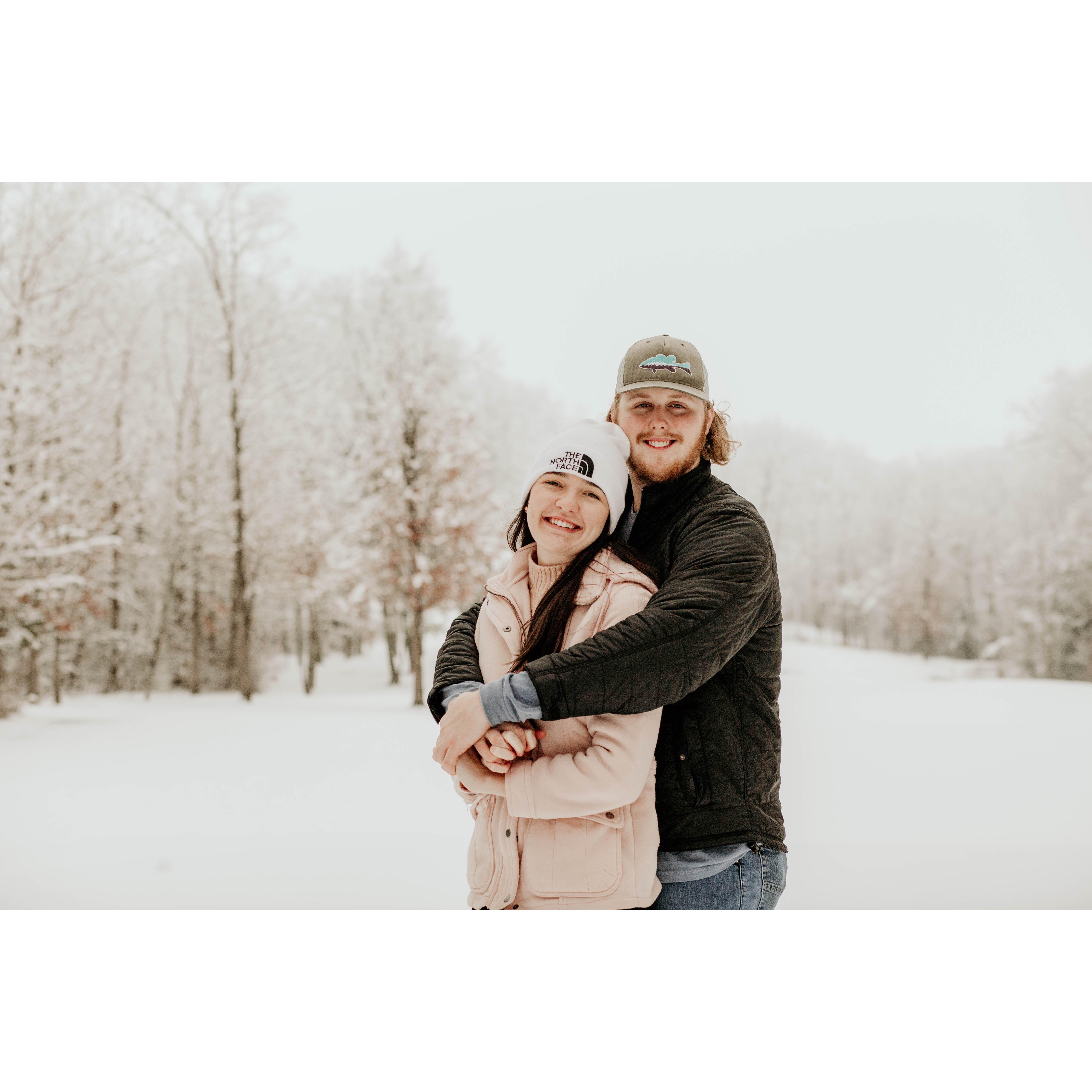 Snow pictures at Cumberland Mountain State Park.