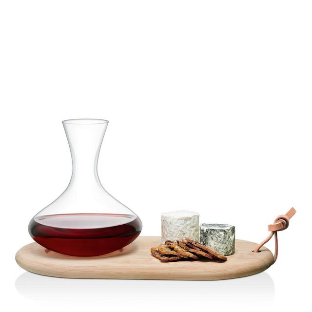 LSA Wine Oak Cheese Board & Wine Carafe