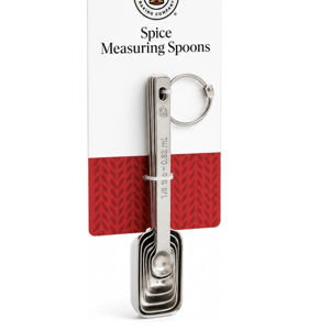 King Arthur Baking Company Spice Measuring Spoons, 18/8 Stainless Steel, 7-Piece Set, Precision Measures, For Baking And Cooking