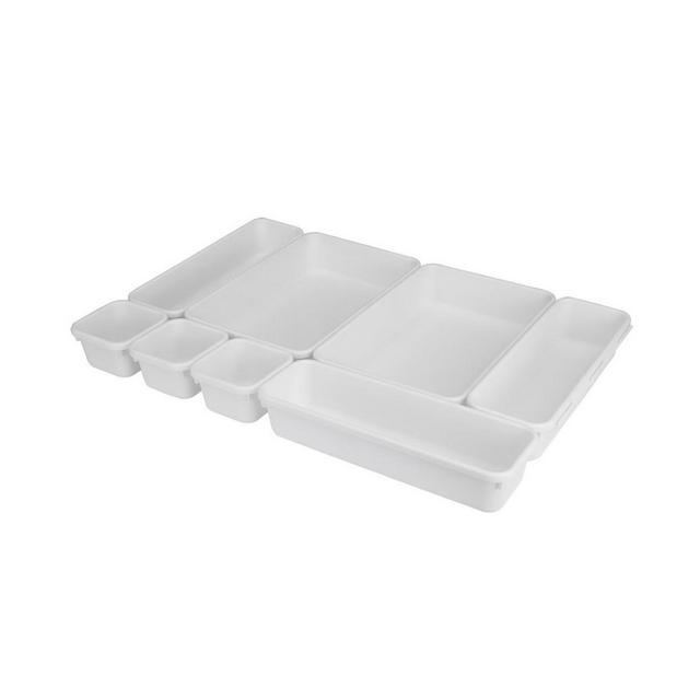 Home Basics 8 Piece Multi Drawer Organizer Set