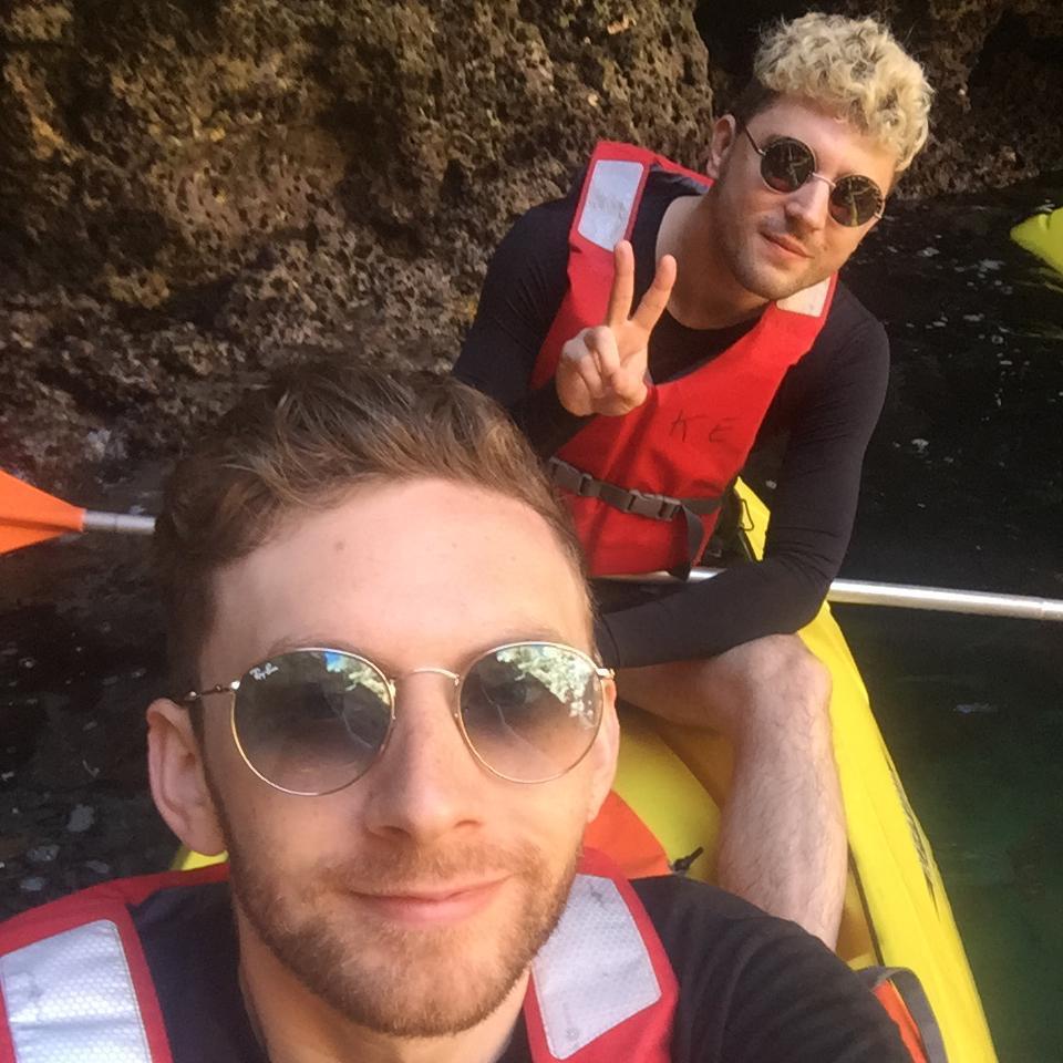 Kayaking in Lagos, Portugal. Spring 2017.