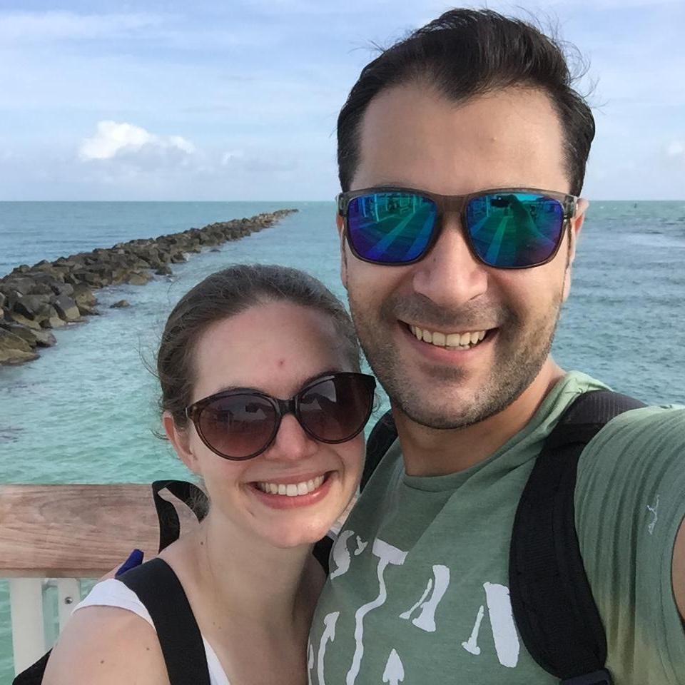 In Miami, on our first trip together!