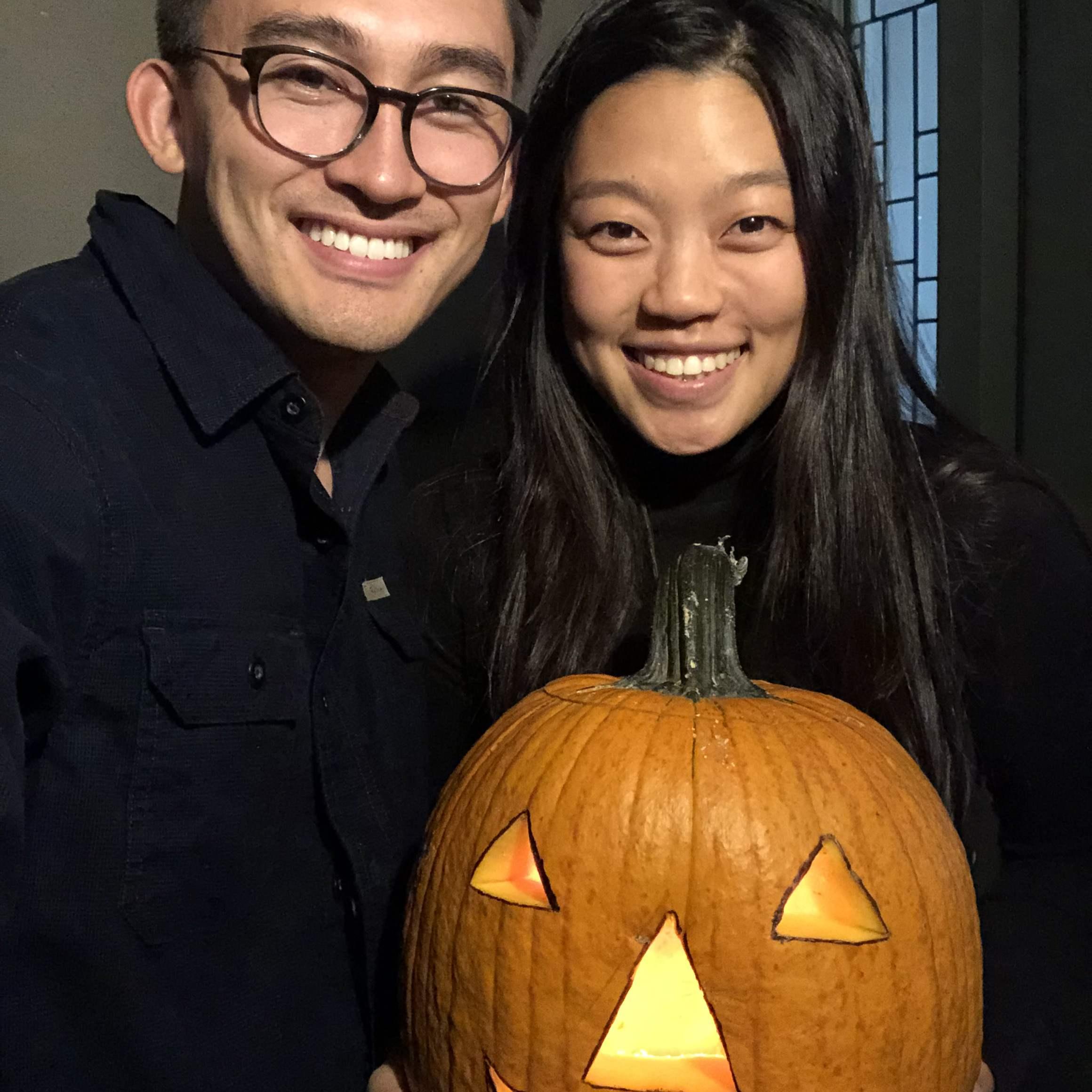 Our first jack o'lantern!