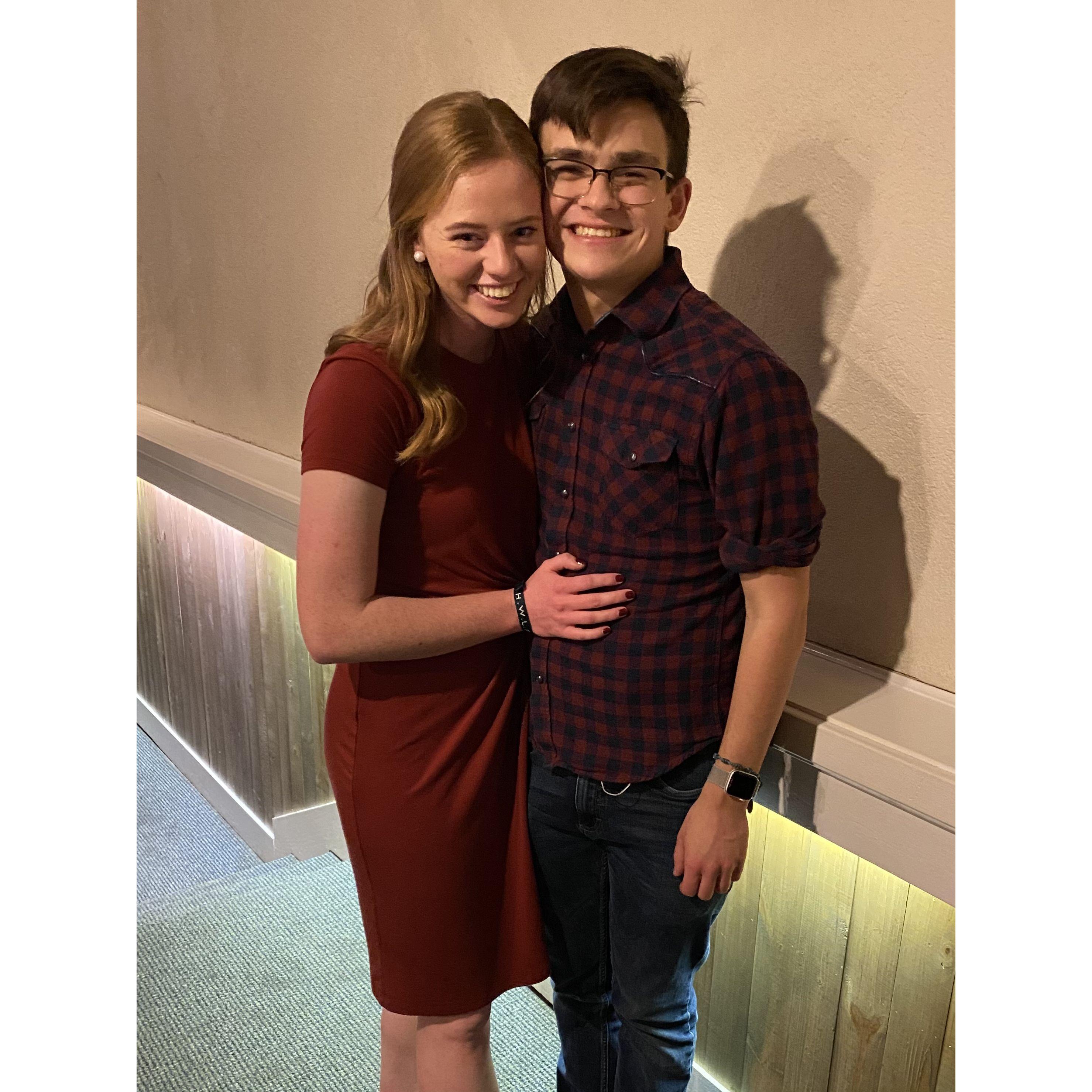 our first wedding together!