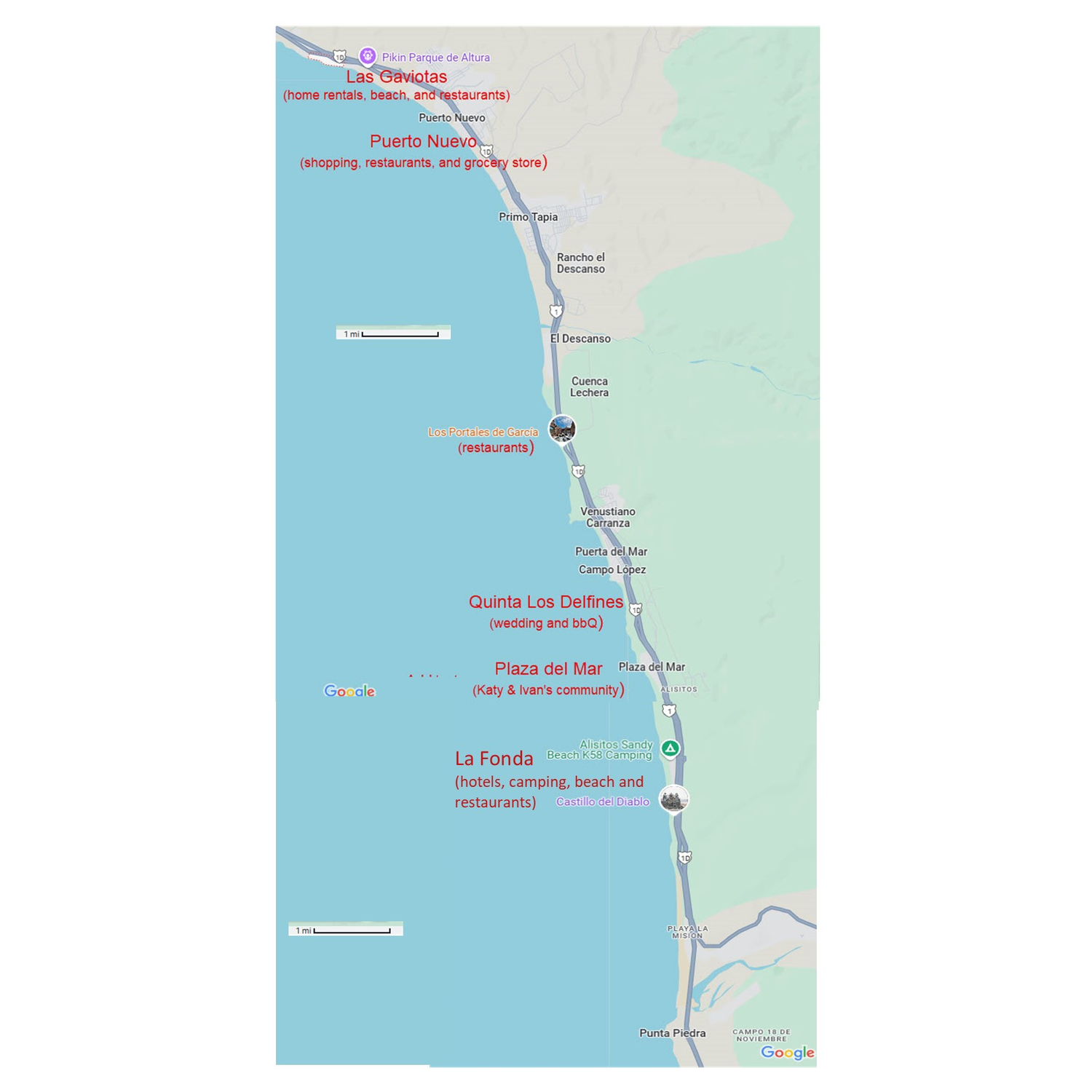 Map of the Wedding Area