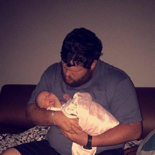 The day I fell in love all over again with him and our baby girl. June 9, 2017