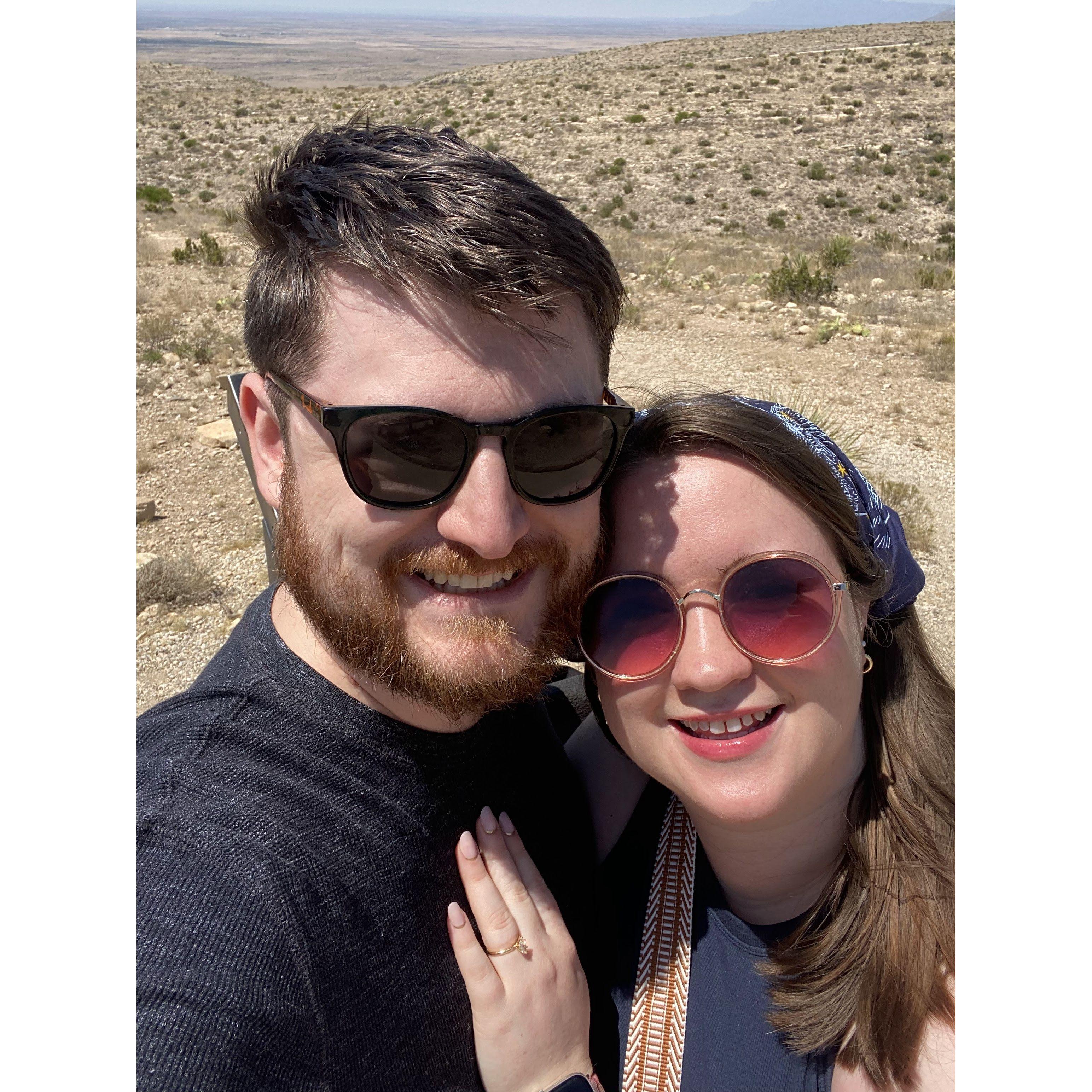 Our first picture engaged