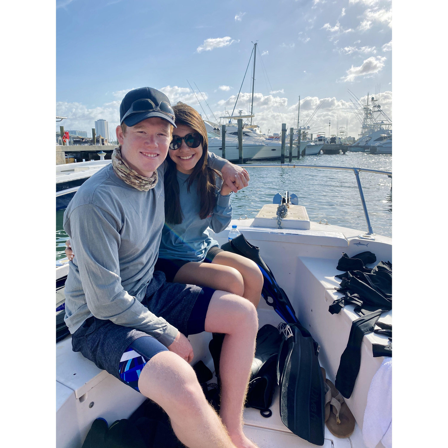 Shark diving in FL with Mark and Amaris!