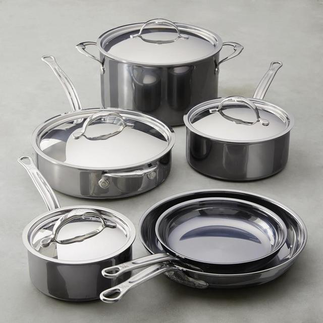 Hestan Nanobond™ Stainless-Steel 10-Piece Cookware Set