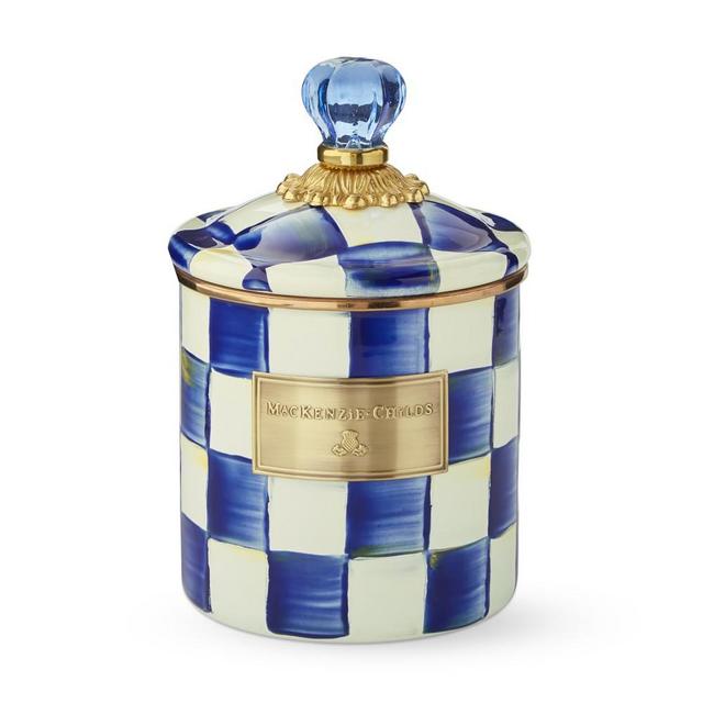 Mackenzie-Childs Royal Check Canister, Small