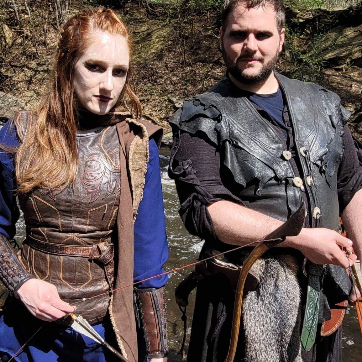 We dressed up as archers for a fantasy photoshoot and got such cool photos!