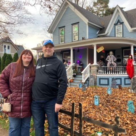 Kristyn appreciates that Kyle loves Halloween as much as she does, and they are happy to make Terror on Tillson Street an annual tradition!