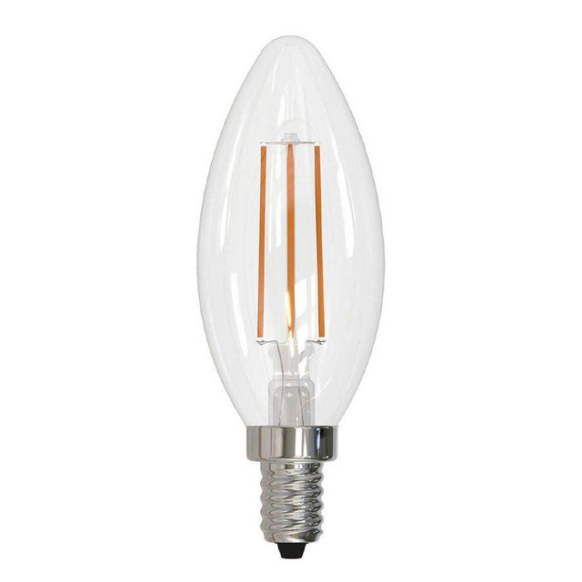 B11 E12 2.5W LED Filament Bulb, 25 Watt Equivalent, Pack of 4
