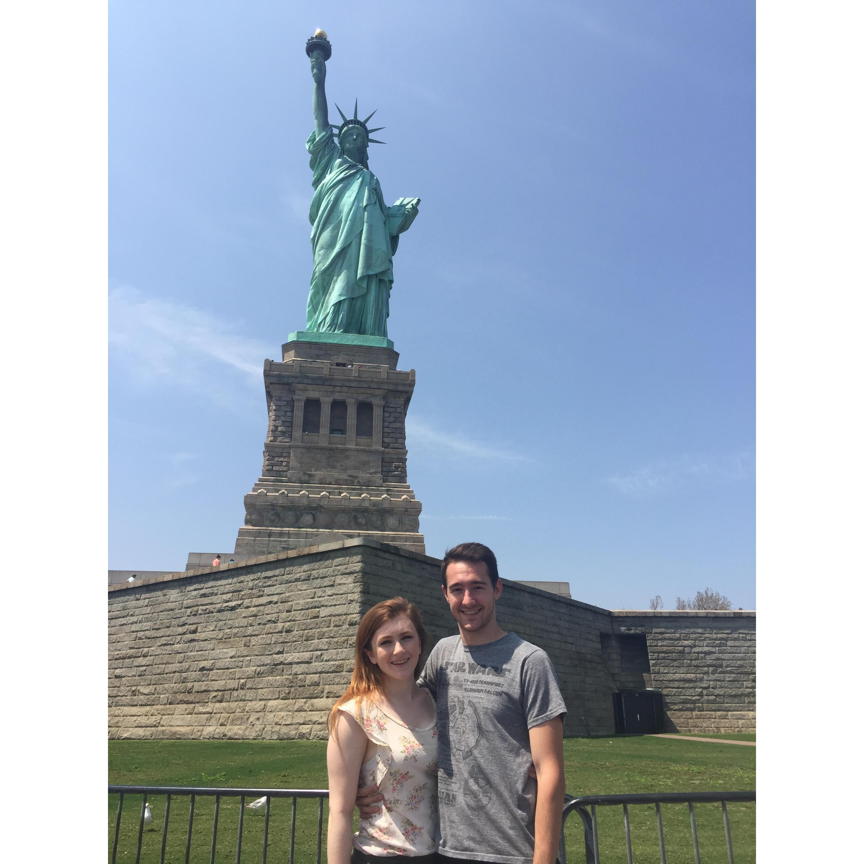 Trip Adventure: New York. Visiting one of the most iconic structures in the world. Creating memories with my love that will last a life time.