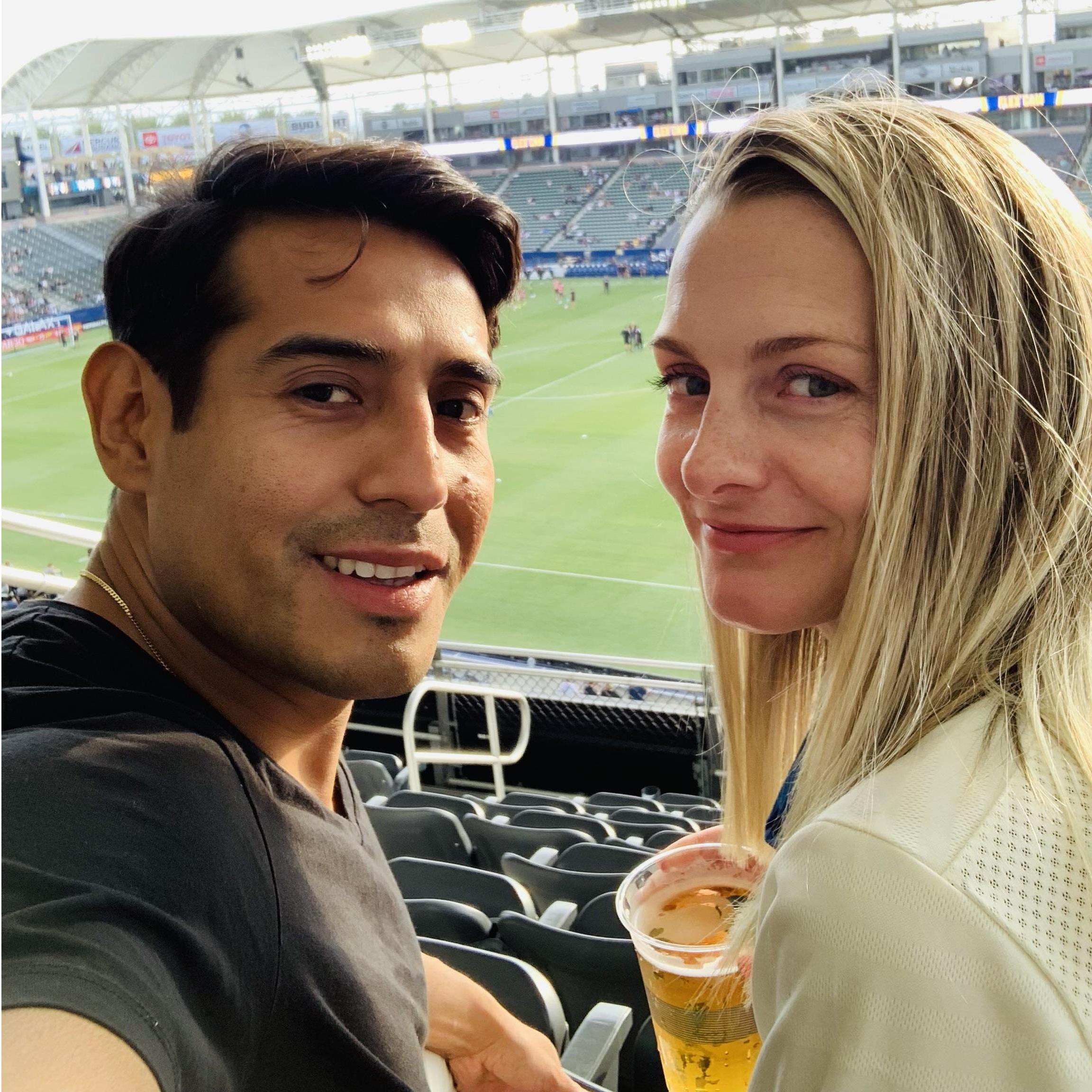 Lindsey's first soccer game! We watched the LA Galaxy win 4-1 against the Portland, Timbers! It was a very exciting game!