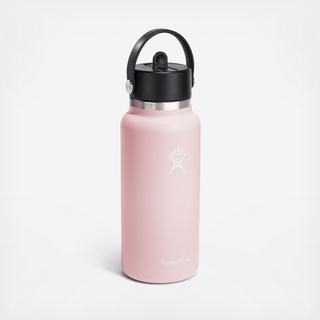 32 oz. Wide Mouth Bottle with Flex Straw Cap