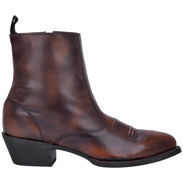 Laredo Mens Fletcher Pointed Toe Zippered Casual Boots Ankle - Brown