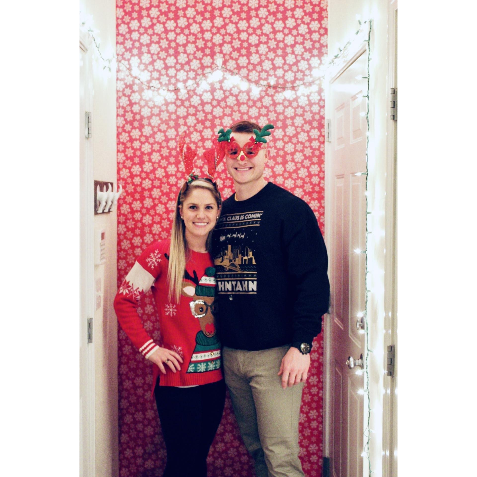 Ugly Christmas Sweater Party.